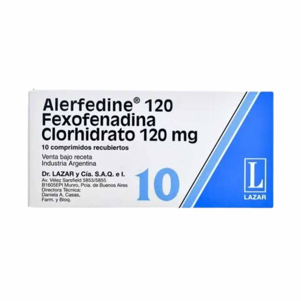 Alerfedine 120 Mg x 10 Comp