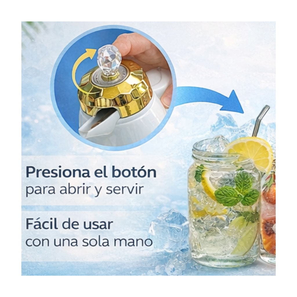 Jarra de vidrio facetado