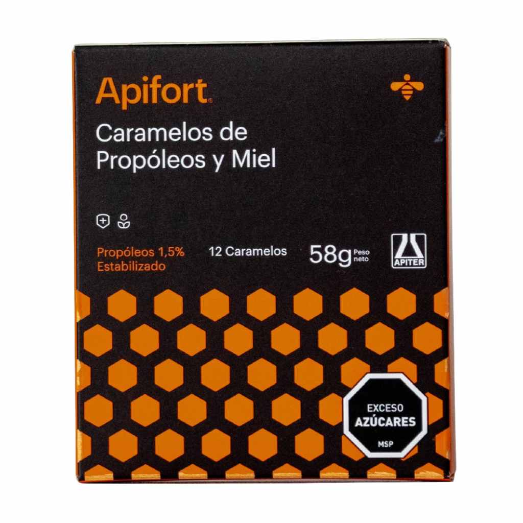 Apifort Caramelos De Propóleo Y Miel x 12 Unidades