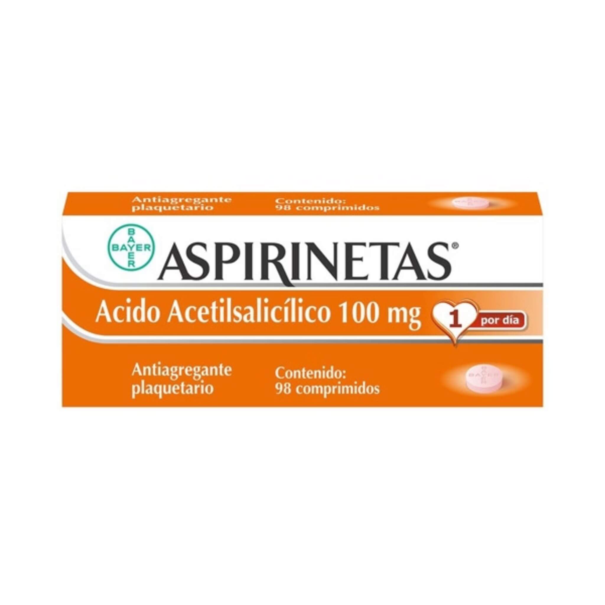Aspirinetas x 98 Comp.