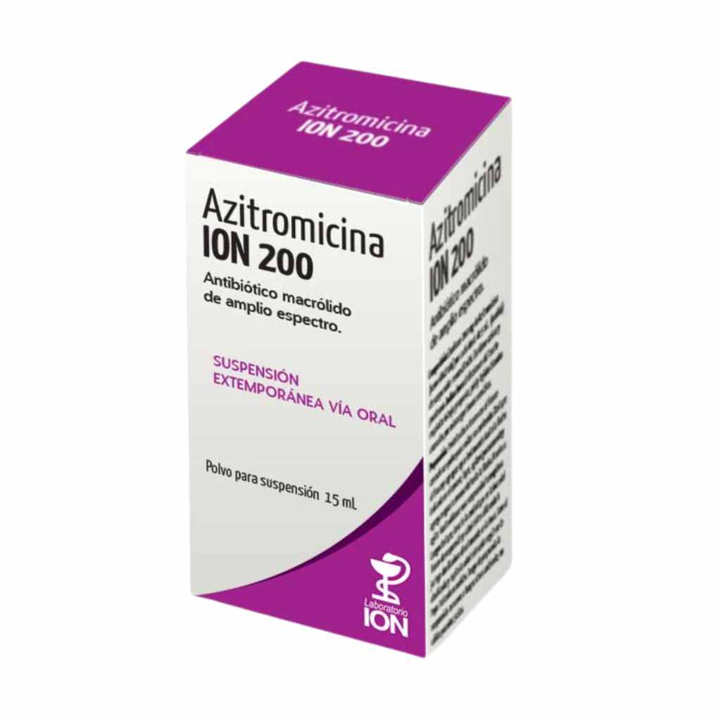 Azitromicina Ion 200 Suspención 15 Ml
