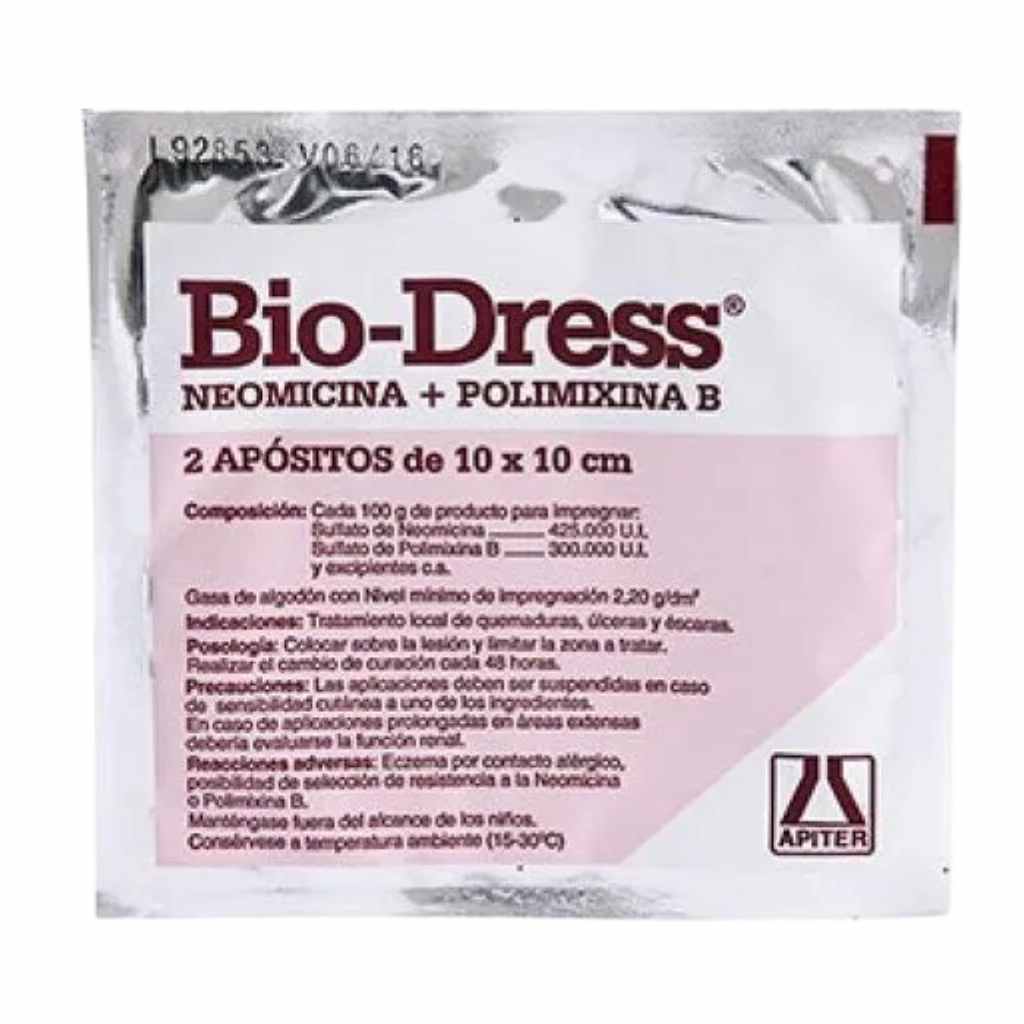 Bio Dress 2 Apósitos De 10 x 10 Cm