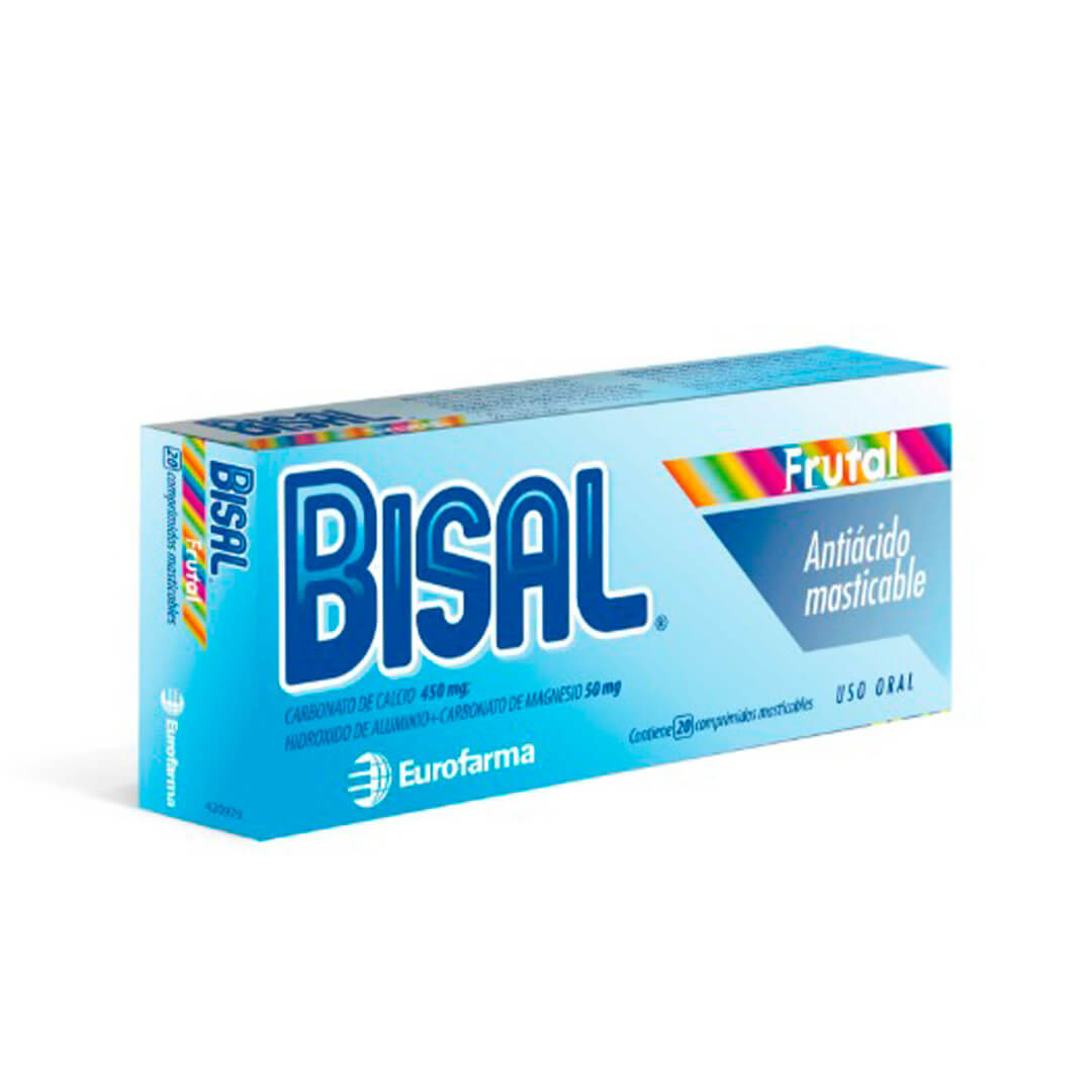 Bisal Frutal Masticable x 20 Comp.