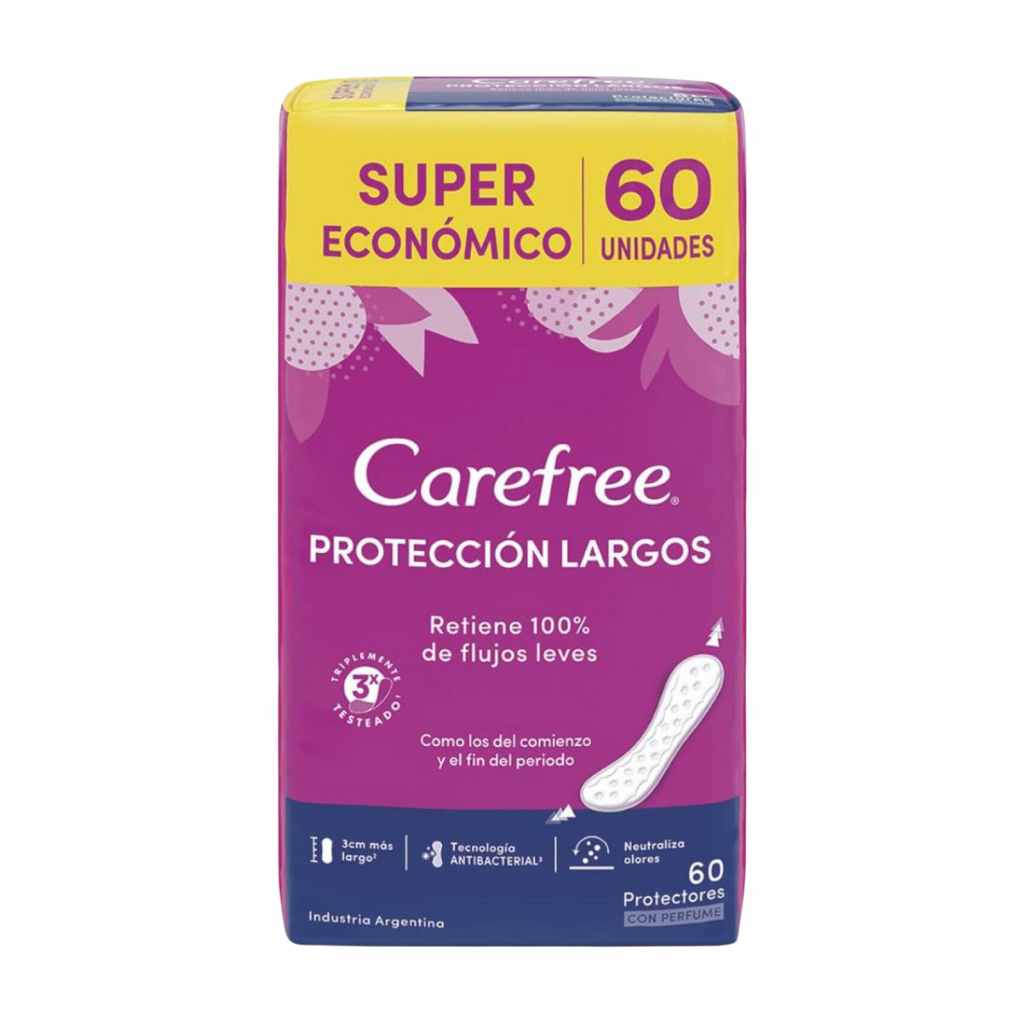 Carefree Protectores Diarios Largos x 60 Unidades