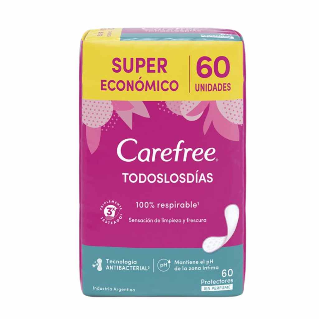 Carefree Protectores Diarios x 60 Unidades
