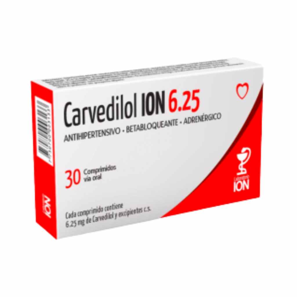 Carvedilol Ion 6.25 x 30 Comp