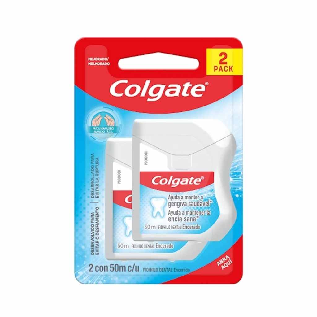 Colgate Hilo Dental 50 Mt x 2 Unidades