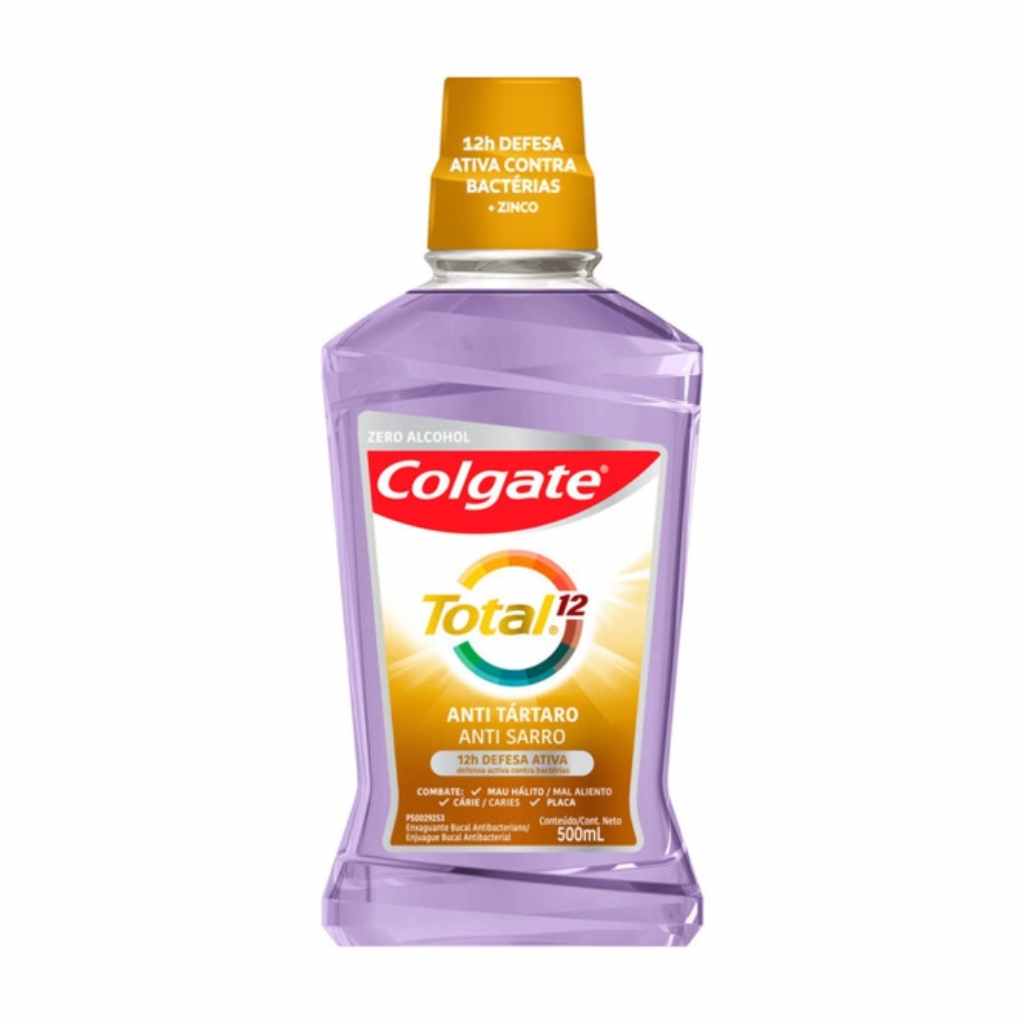 Colgate Total 12 Enjuague Bucal Zero Alcohol 500 Ml