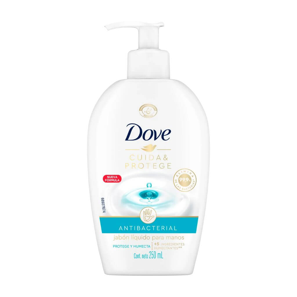 Dove Jabón Líquido Para Manos Antibacterial 250 Ml