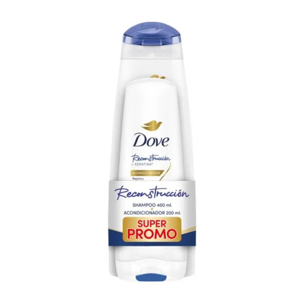 Dove Pack Reconstrucción Sh. 400 Ml + Acond. 200 Ml