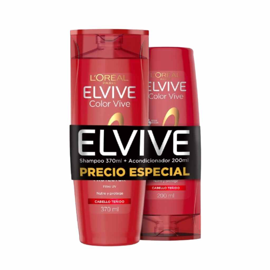 Elvive Pack Color Vive Shampoo 370 Ml + Acondicionador 200 Ml
