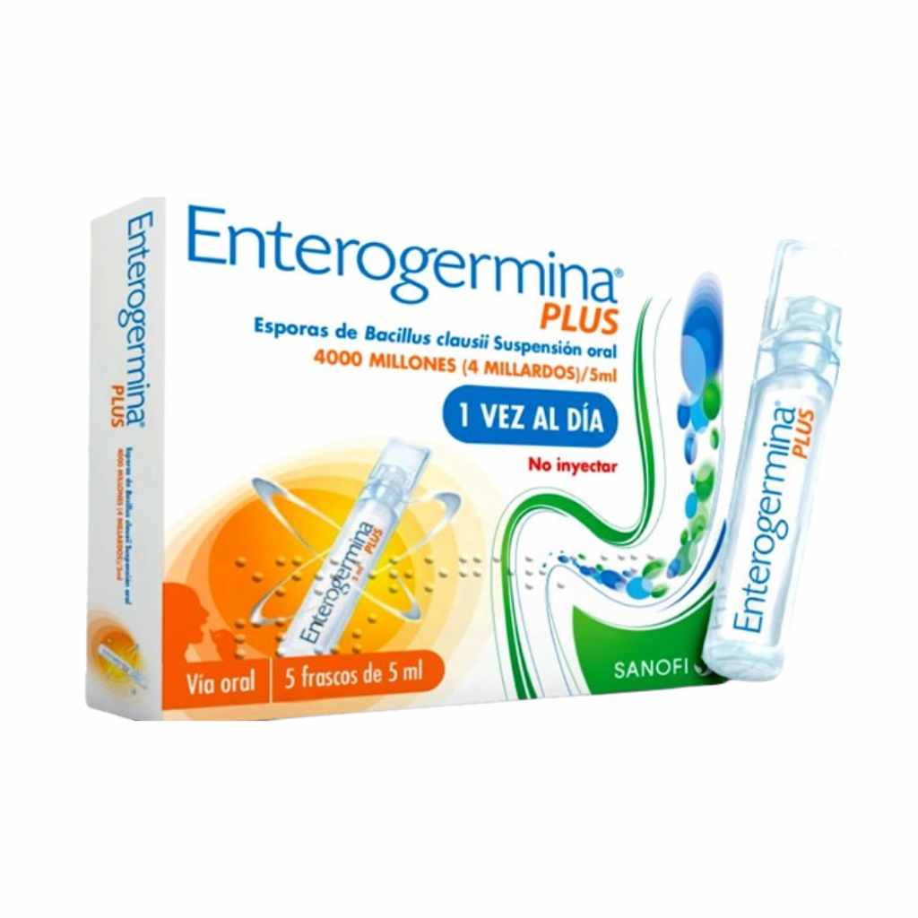 Enterogermina Plus x 5 Frascos De 5 Ml