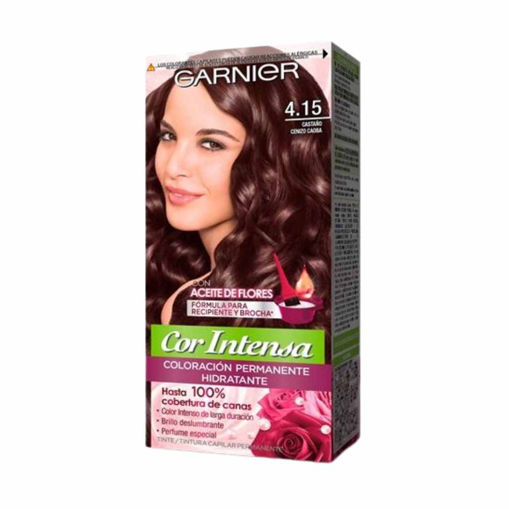 Garnier Cor Intensa 4.15 Castaño Ceniza Caoba