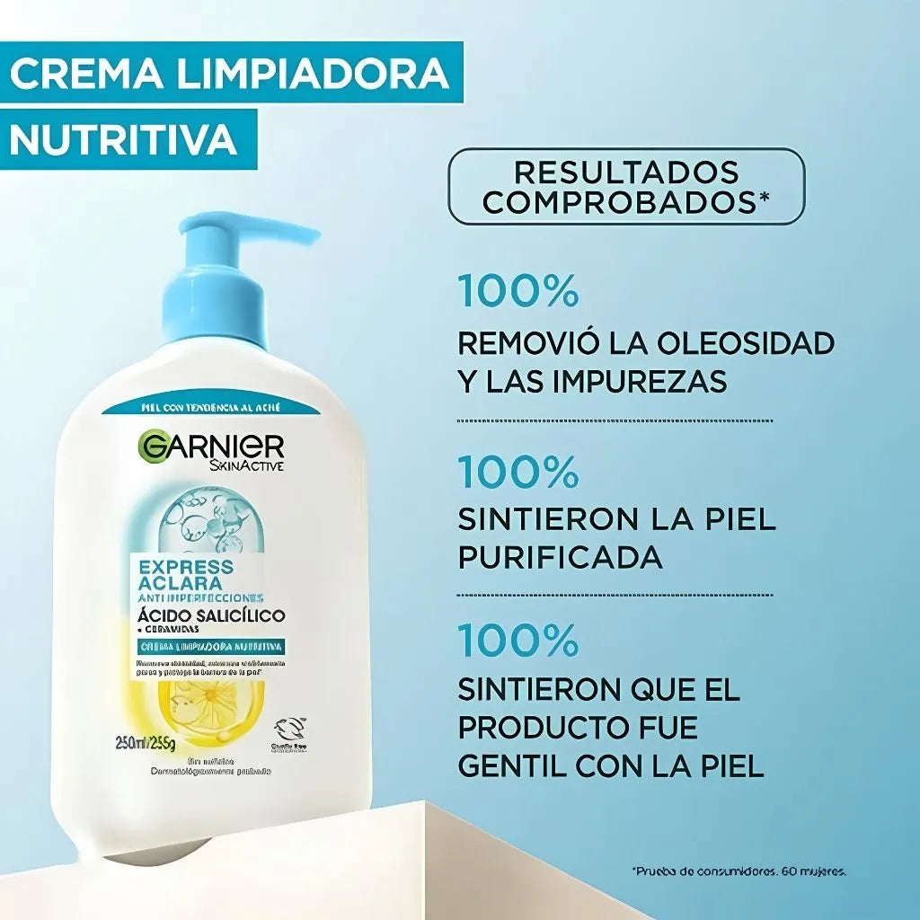 Garnier Express Aclara Ácido Salicílico Crema 250 Ml