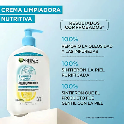 Garnier Express Aclara Ácido Salicílico Crema 250 Ml