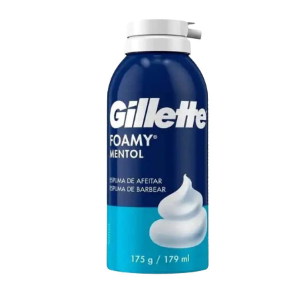 Gillette Espuma De Afeitar Foamy Mentol 175 Gr