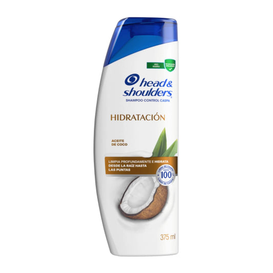 Head & Shoulders Shampoo Hidratación Aceite De Coco 375 Ml