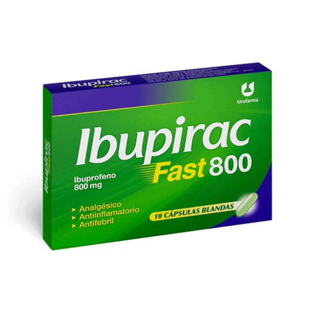 Ibupirac Fast 800 x 10 Cap. Blandas