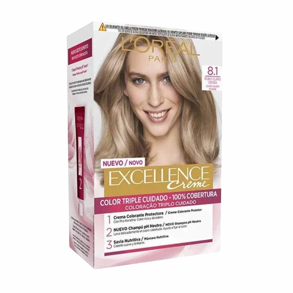 Loreal Excellence 8.3 Rubio Claro Ceniza