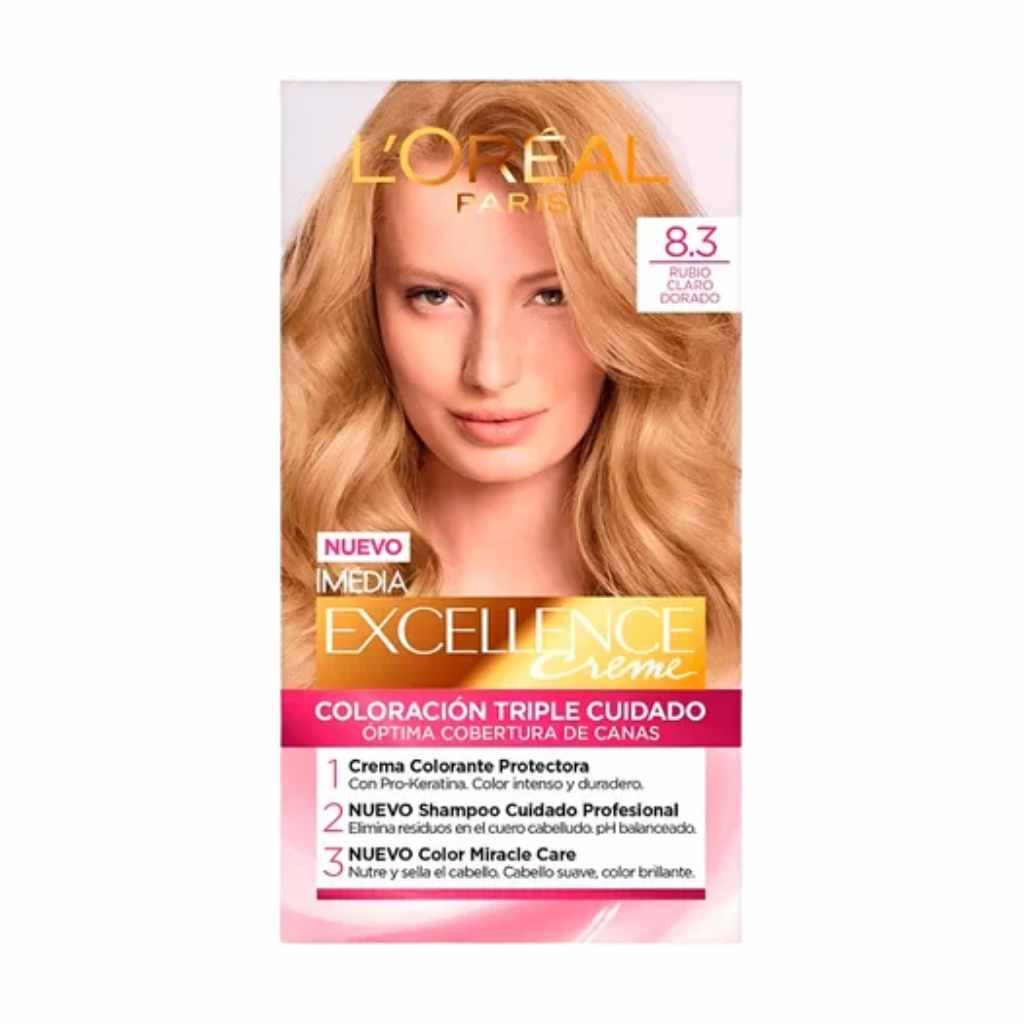 Loreal Excellence 8.3 Rubio Claro Dorado