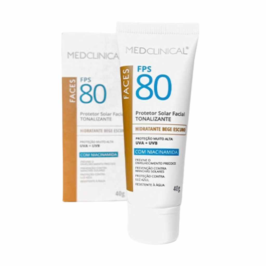 Medclinical Protector Solar Facial Beige Oscuro 80 FPS 40 Gr