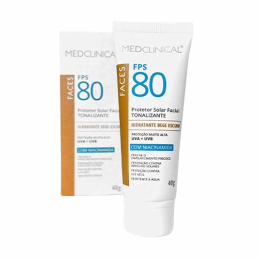 Medclinical Protector Solar Facial Beige Oscuro 80 FPS 40 Gr