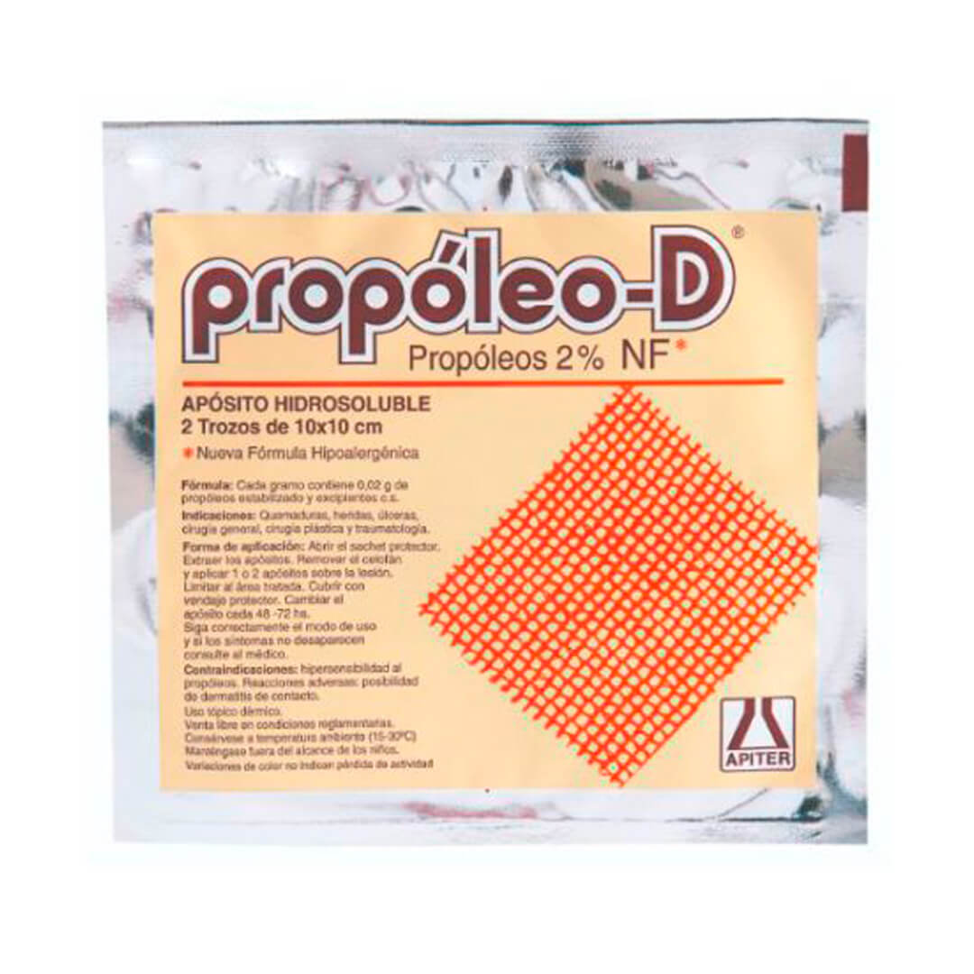 Propóleo D Apósito 10 x 10 Cm 2 Trozos