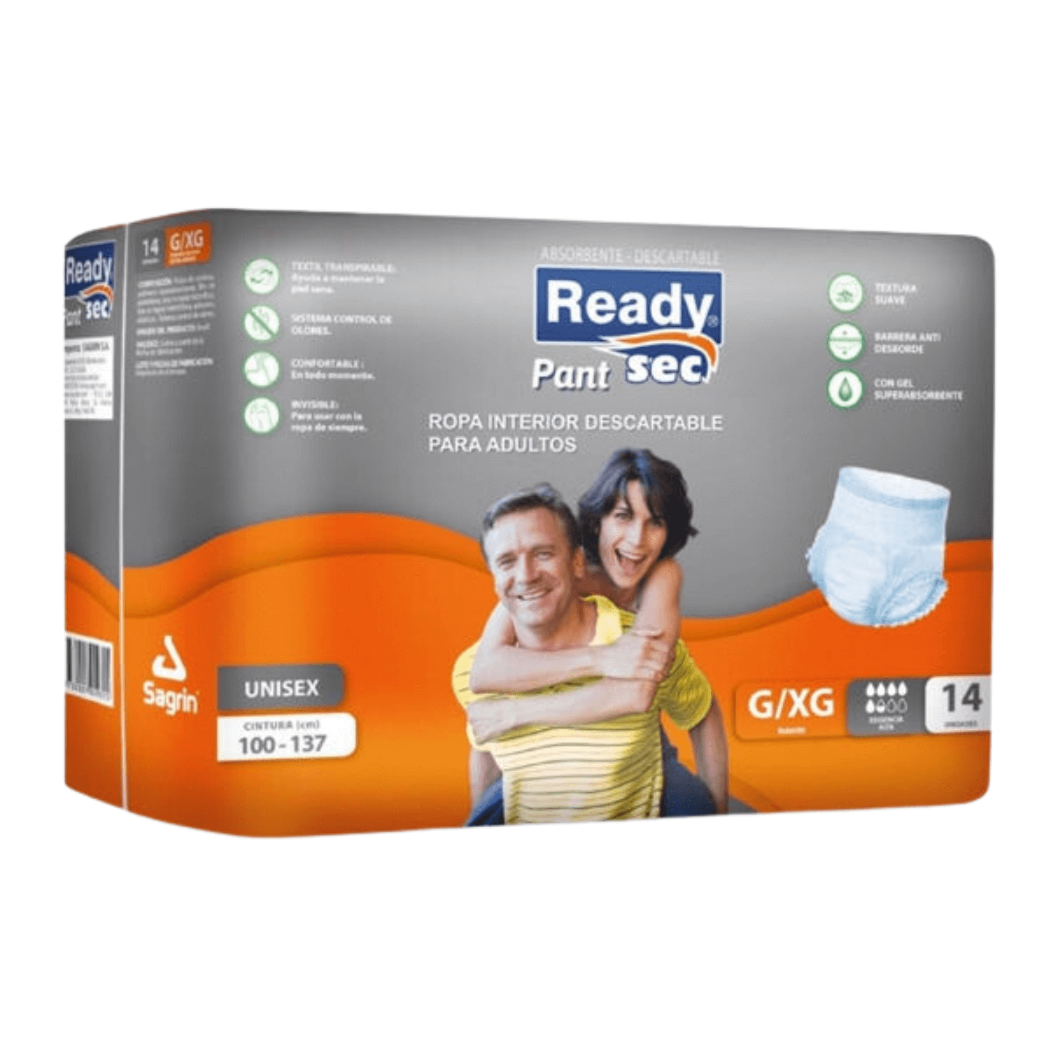 Ready Sec Pants Para Adulto G/XG x 14 Unidades