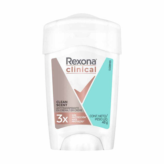 Rexona Clinical Clean Antitranspirante Crema 48 Gr