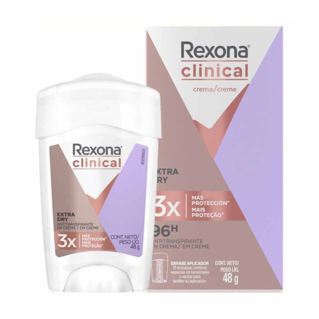 Rexona Clinical Extra Dry Antitranspirante Crema 48 Gr