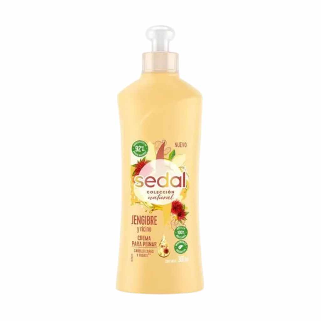 Sedal Crema Para Peinar Jengibre Y Ricino 300 Ml