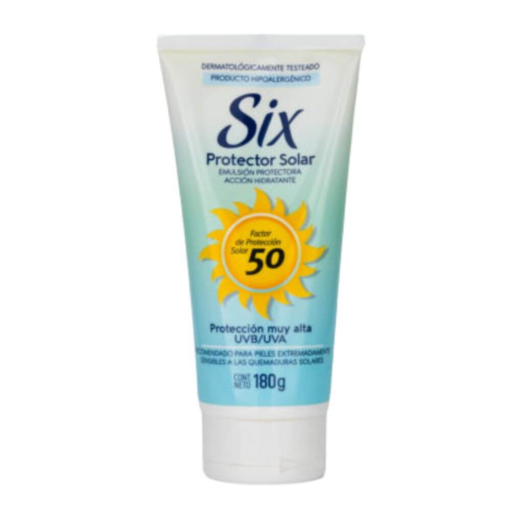Six Protector Solar 50 FPS 180 Gr