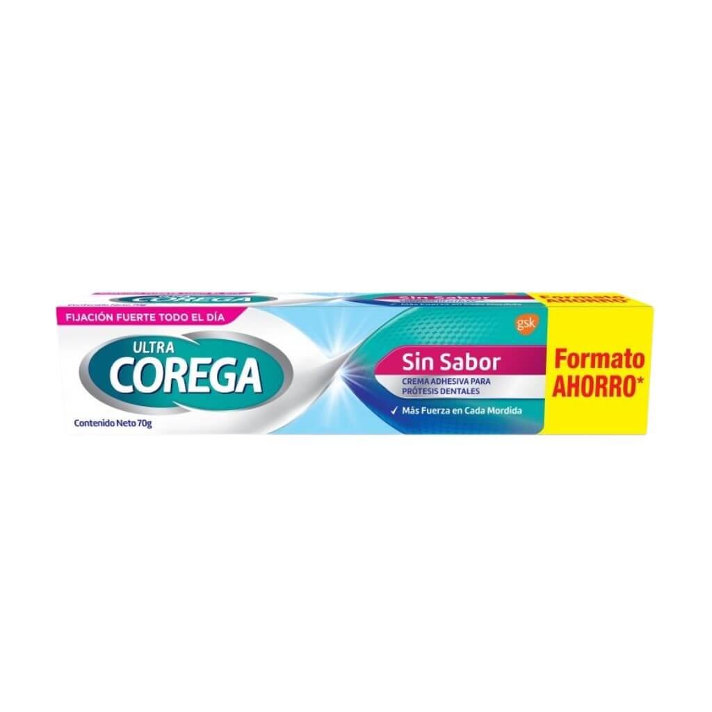 Ultra Corega Adhesivo Dental Crema Sin Sabor 70 Gr