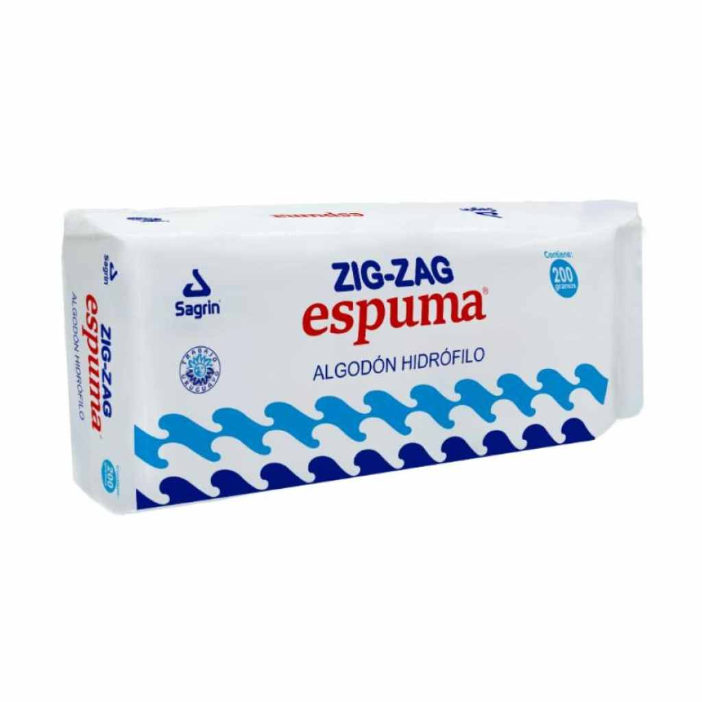 Zig Zag Espuma Algodón 200 Gr