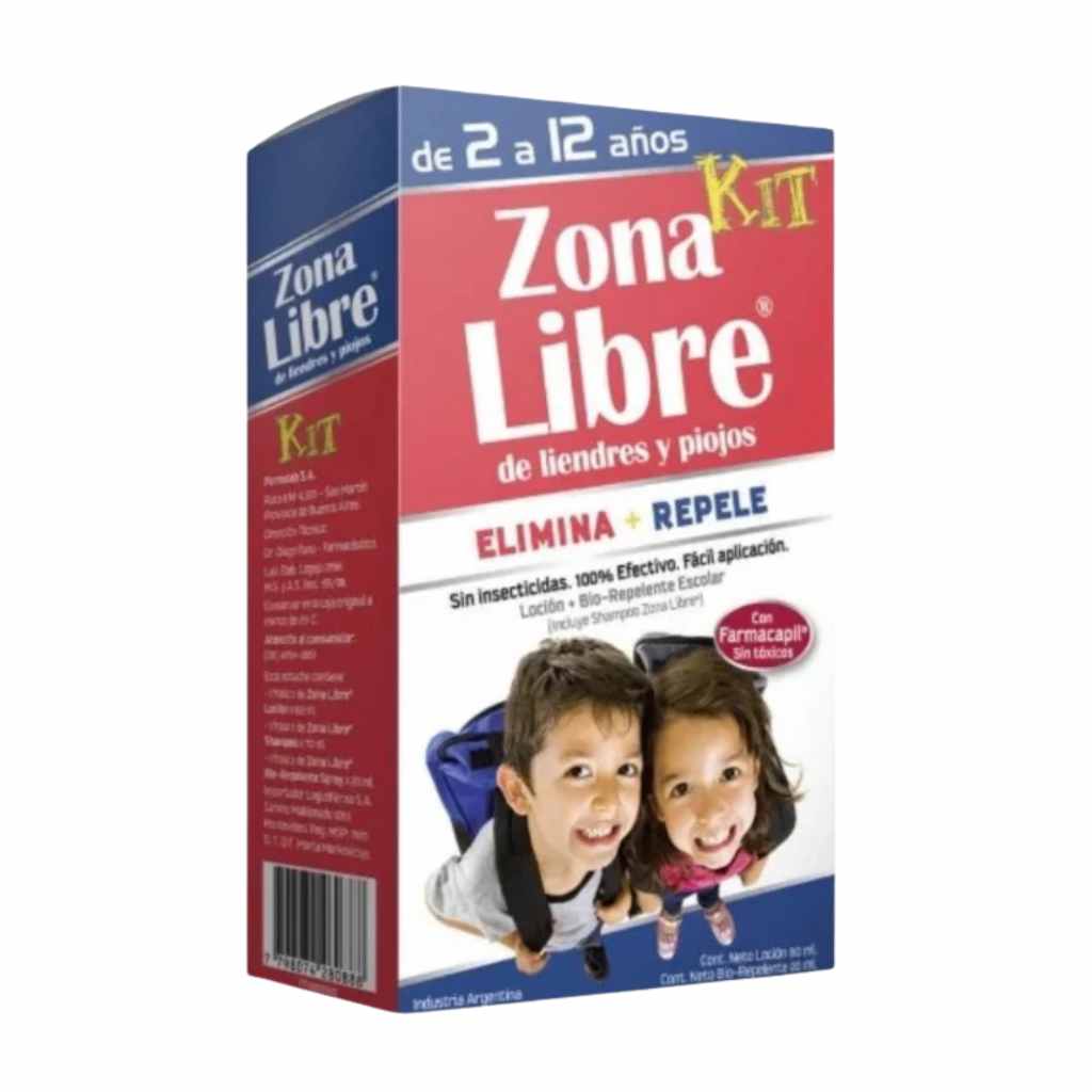 Zona Libre Kit Elimina Y Repele Piojicida